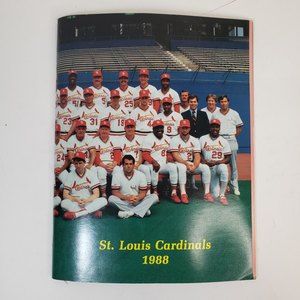St. Louis Cardinals Baseball 1988 Souvenir Program MLB Ozzie Smith, Willie McGee